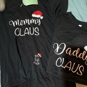 Mommy and Daddy matching shirts